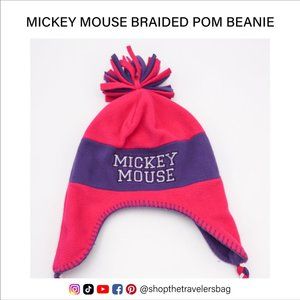 Disney Mickey Mouse Beanie Pom, Braids